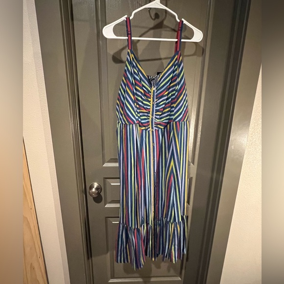 Spaghetti strap multi color dress from Torrid - Picture 1 of 1